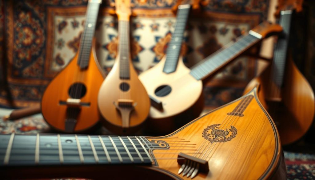 Long Et Instruments Luth iranien : instruments proches, noms et spécificités